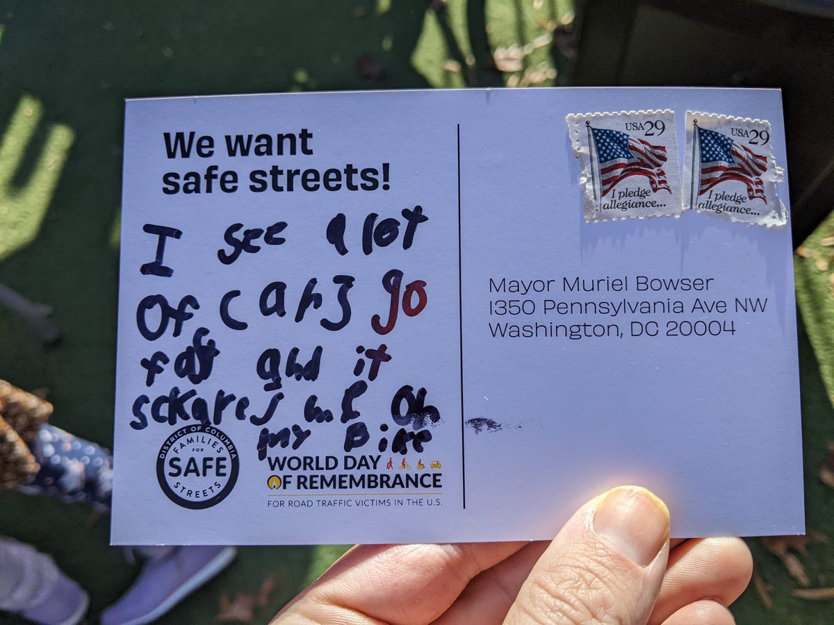 jlrhart's tweet photo. We marked #WDoR2023 on Sunday in a slightly unconventional way: we gathered on a playground, had donuts &amp; coffee, remembered those we’ve lost, and called for safe streets across our region. It was heartbreaking and beautiful. 

Let’s see our world thru the eyes of children. https://t.co/r7OiHJeU93