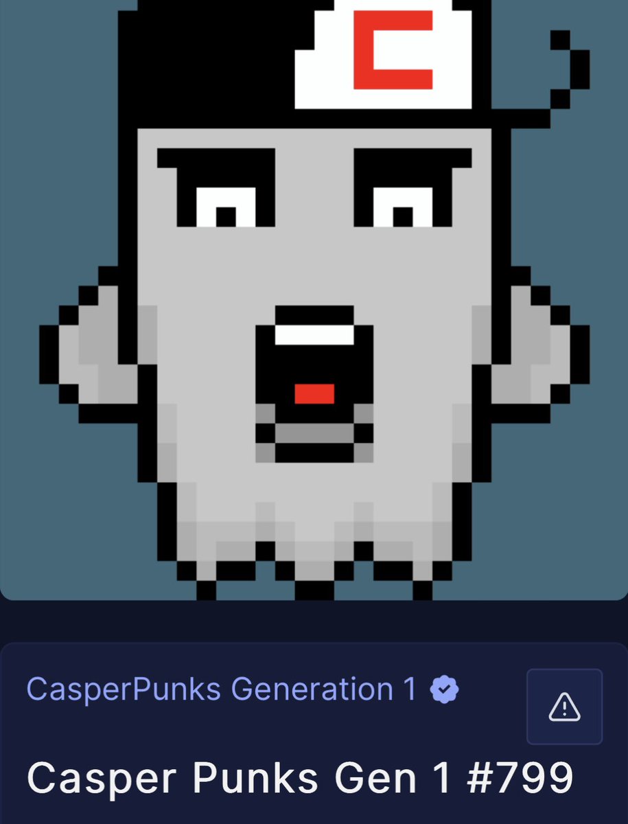 First official Casper NFT.. let the games begin…💫🚀🌕
#Casper #caspernft #casperpunks #caspercommunity #NFT  #NFTcollections #crypto #Cryptoassets