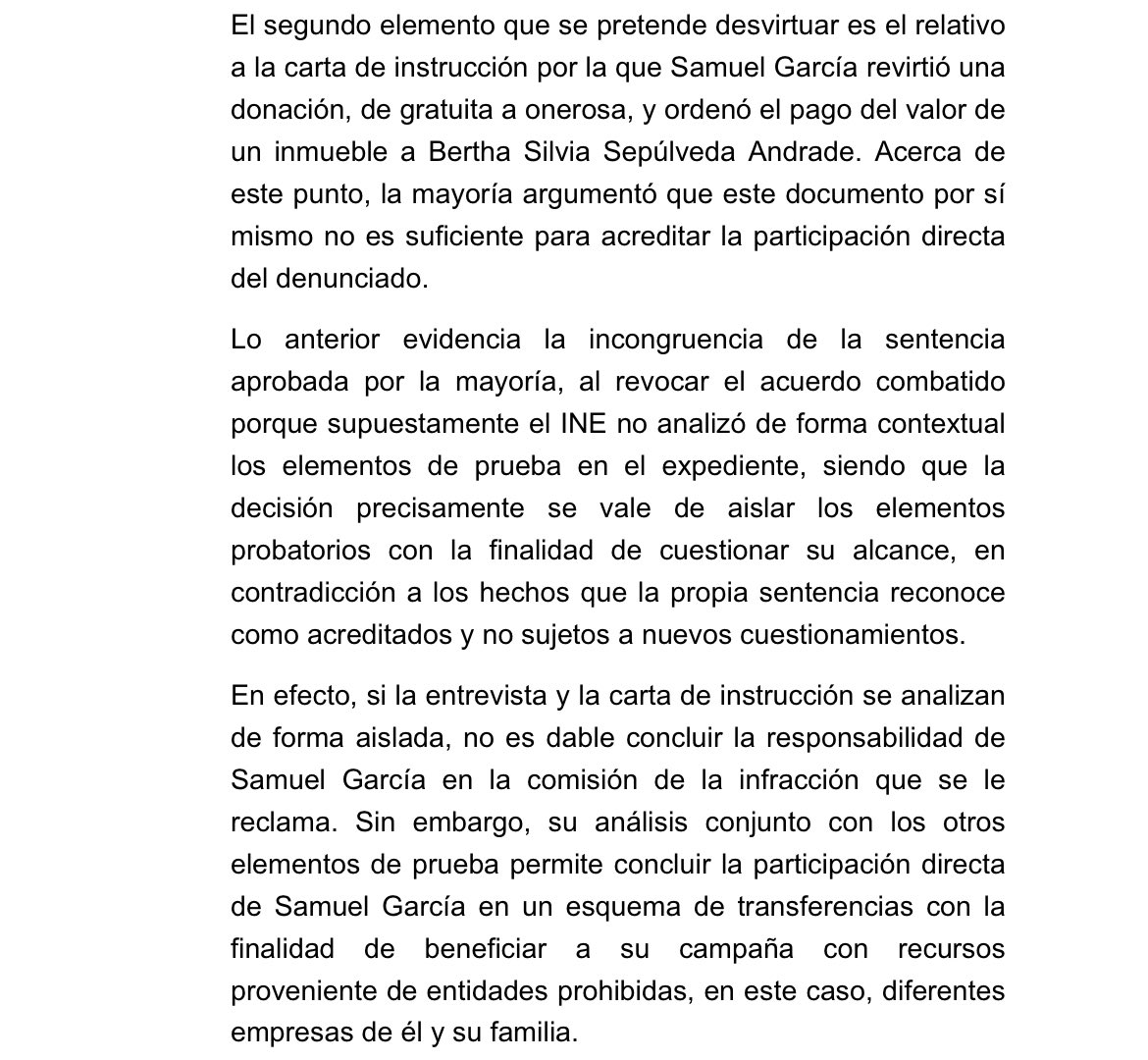 CarlaEUrenaA's tweet photo. Además de aceptar tácitamente que los papás de Samuel son factureros y narcos, ¿por qué no cuentas bien la historia de la mamá de Samuel y lo que está dispuesta a hacer para que gane su hijo?
¿El financiamiento expresamente PROHIBIDO por ley a la campaña de su hijo,por ejemplo? https://t.co/wwM52tuCG3