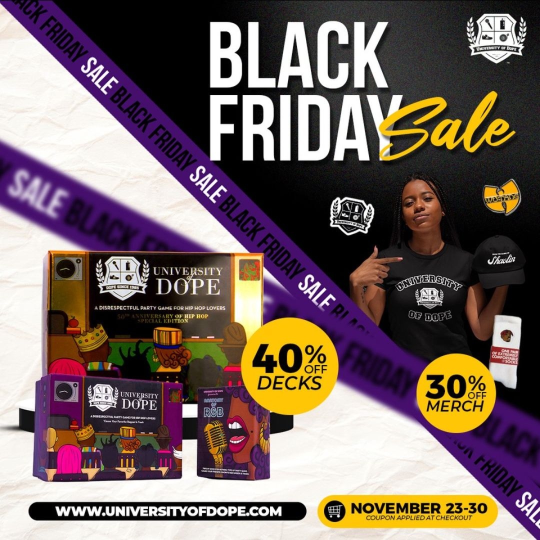 University of Dope (@udopehottakes) on Twitter photo 🔦 Shine a light on 'em! Ayyeee! 😛
Big shoutout to <a href="/blackenterprise/">Black Enterprise</a> for shining a light on the brilliant ladies behind America's favorite hip-hop party game! THANK YOU for the love!
#Blackenterprise #blackowned #womenled #hiphop #gamenight 🔦 Shine a light on 'em! Ayyeee! 😛
Big shoutout to <a href="/blackenterprise/">Black Enterprise</a> for shining a light on the brilliant ladies behind America's favorite hip-hop party game! THANK YOU for the love!
#Blackenterprise #blackowned #womenled #hiphop #gamenight