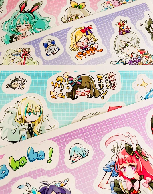 プリジャン何もないのも寂しいな〜と思って作ったシールも届いた✌️可愛いね 