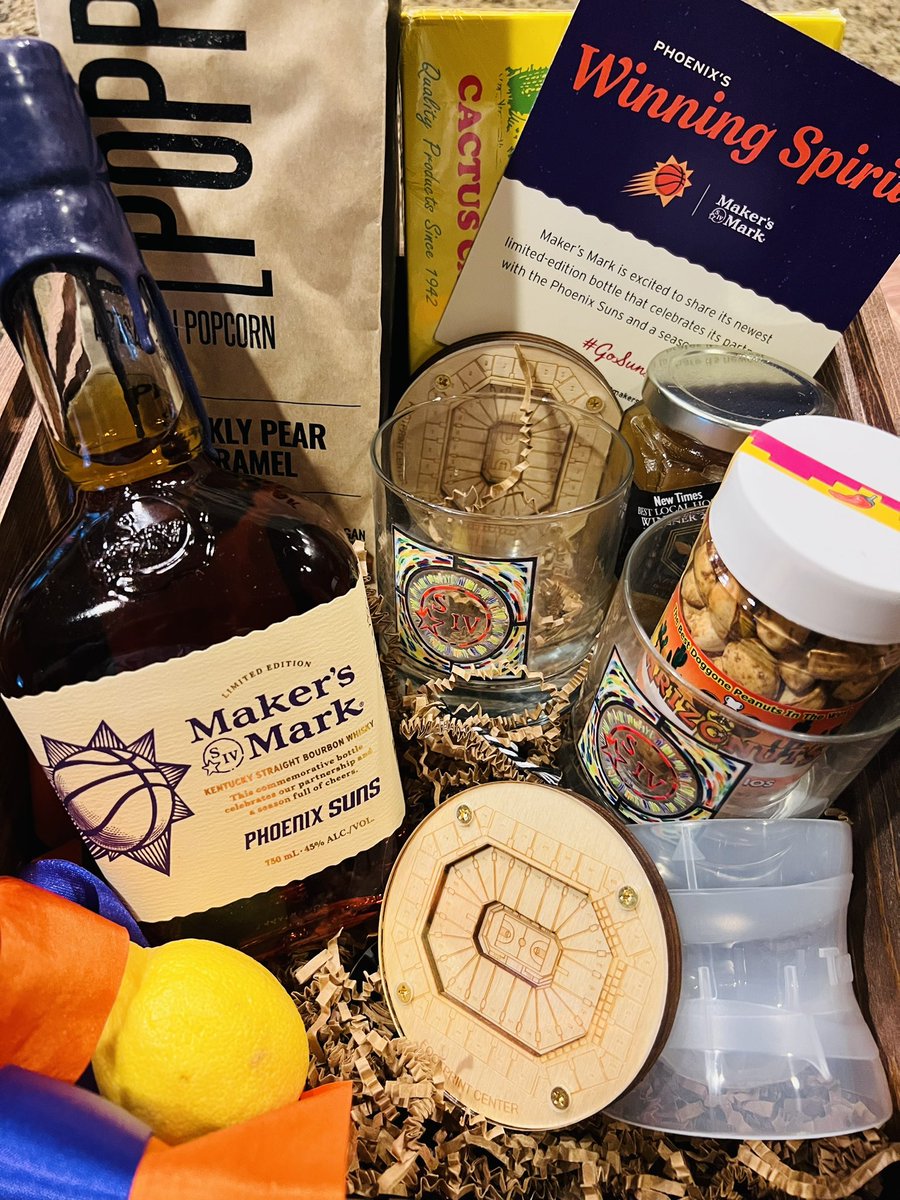 Thank you @Suns and @MakersMark. I know what we’re doing tonight! #GoSuns