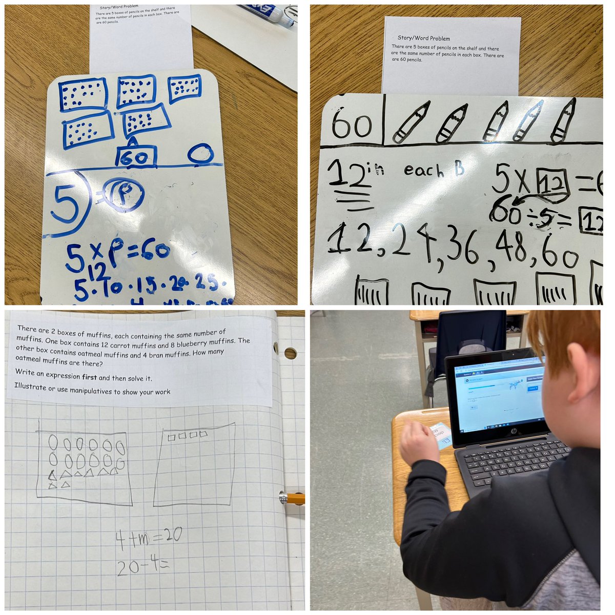 So much learning in grade 4 with math centres (knowledgehook, Lawson games, paired activities, independent practice and “teacher time”). <a href="/LynndaleHeights/">Lynndale Heights PS</a>
