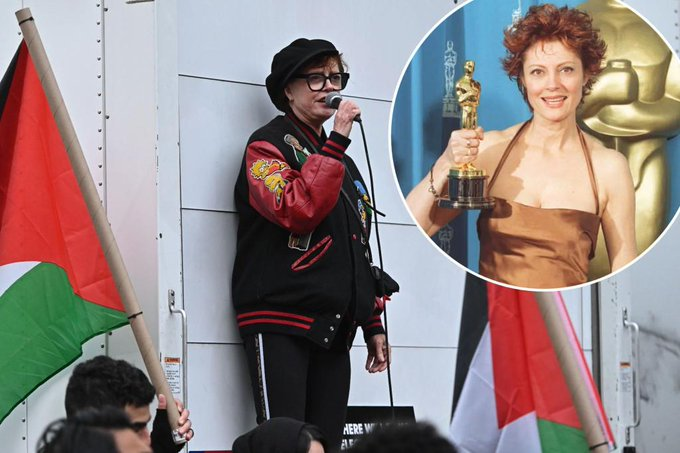 malikejder's tweet photo. Bizdeki "sanat sepet tayfa" patronlarından korkup susarken o çocuklar öldürülürken susmadı

Oscar ödüllü aktris Susan Sarandon, Filistin mitinginde İsrail'in Filistinlilere soykırımını dile getirdiği için Hollywood'un 3 büyük ajansından biri olan UTA tarafından işten çıkarıldı
