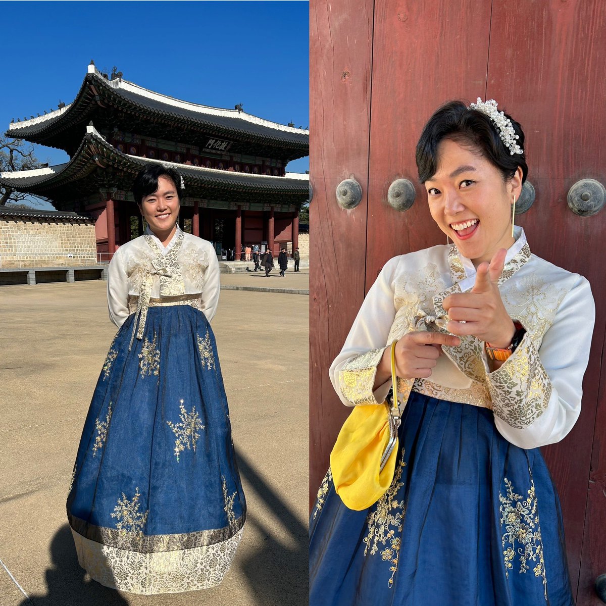 janekimreports's tweet photo. Rented a traditional Korean outfit from a shop near one of the palaces in Seoul. Thankful for the opportunity to explore! ❤️ https://t.co/UTeJENn9Ll