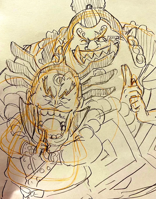 前回のONE PIECE作画監督回あとの落書き