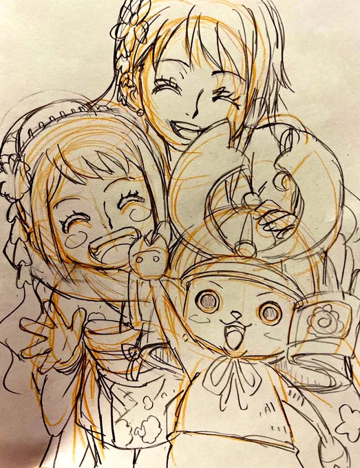 前回のONE PIECE作画監督回あとの落書き