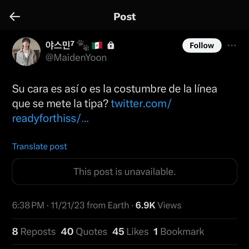 chaelizarb's tweet photo. WEY SE RE FUE A CANDADO JAJAJAJAJAJAJAJAJAJAJAJQQU @MaidenYoon https://t.co/dbTafDTLsM