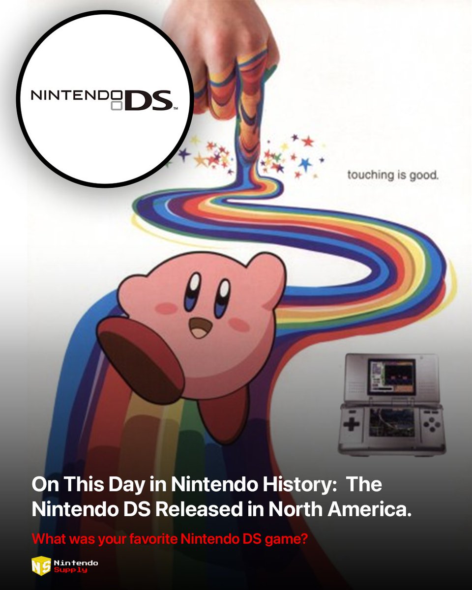 On This Day in Nintendo History: Nintendo DS Releases in North America

MORE HERE: nintendosupply.com/articles/on-th…