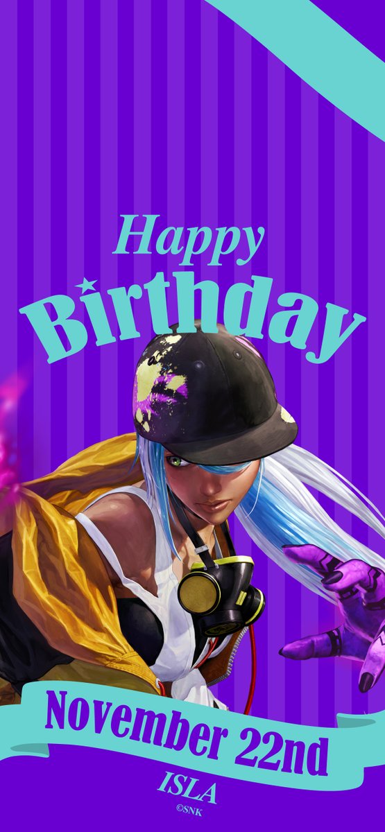 snk_enter's tweet photo. 【誕生日Pick UP】
SNKキャラクターの誕生日を1人ずつご紹介！

11月22日はイスラの誕生日です。
Happy Birthday！

https://t.co/5caukKxk2L
#SNK #KOF15 #KOFXV #誕生日 https://t.co/E2a6ezFx8e