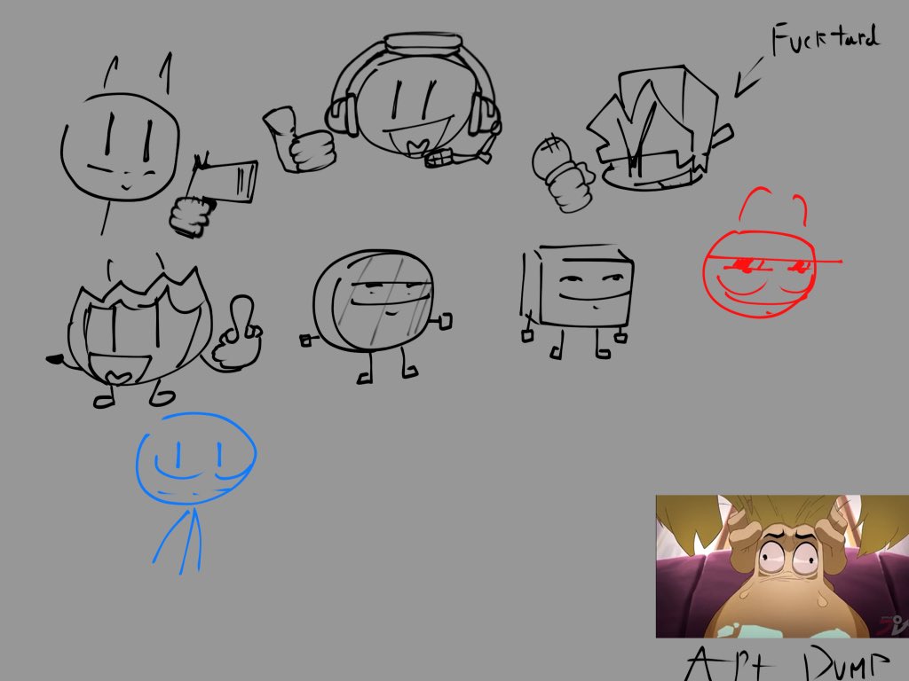 ParodyStickmin's tweet photo. [[just doodles, probably just gonna post doodles on friday &amp; tuesday,,]]

#fnf #henrystickmin #objectshow #bfdi #dickfigures https://t.co/xZTOuJNqAj