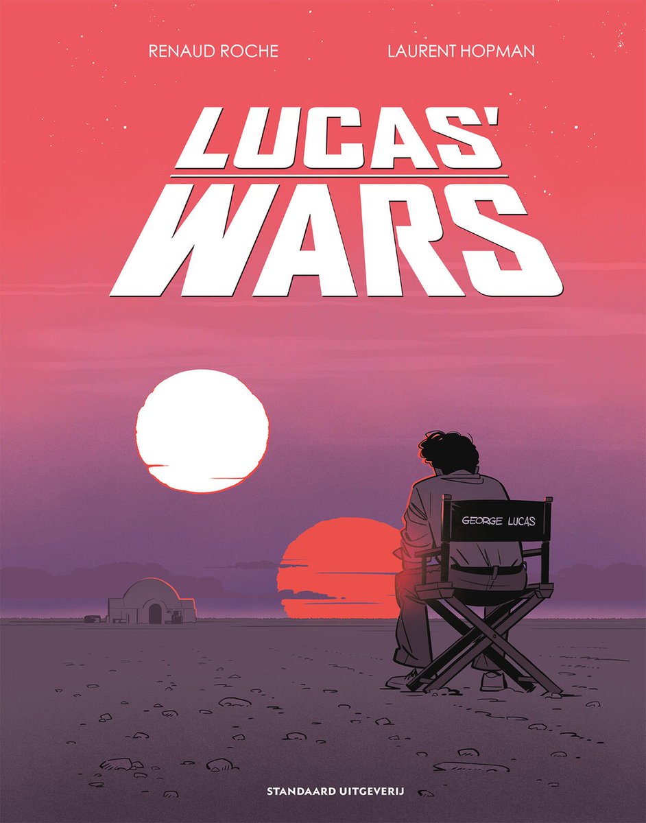stripland_BENL's tweet photo. #LucasWars brengt het bijzonder waarheidsgetrouwe, nauwgezet gedocumenteerde levensverhaal van #GeorgeLucas. Van de moeilijke jeugdjaren tot de ontsnapping aan de dood als tiener, tot en met de wonderlijke #StarWars jaren. Nu te koop. #RenaudRoche #LaurentHopman #Hollywood https://t.co/eR9SE5V0Lb