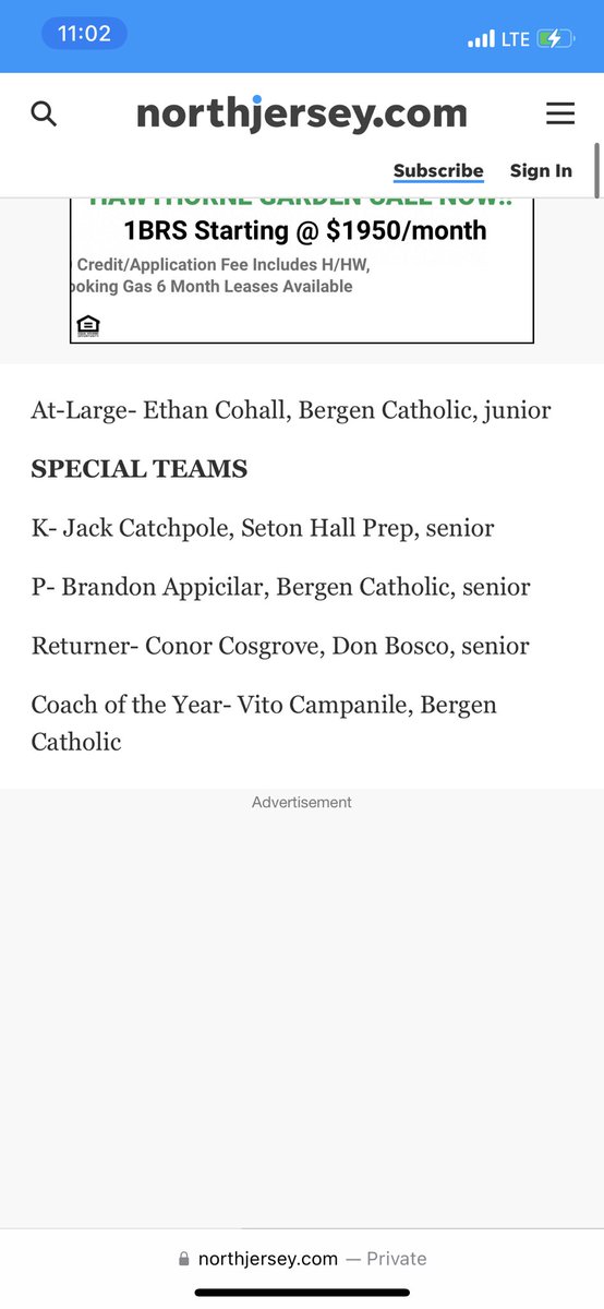 Proud to have been named first team all division kicker for SFC united red