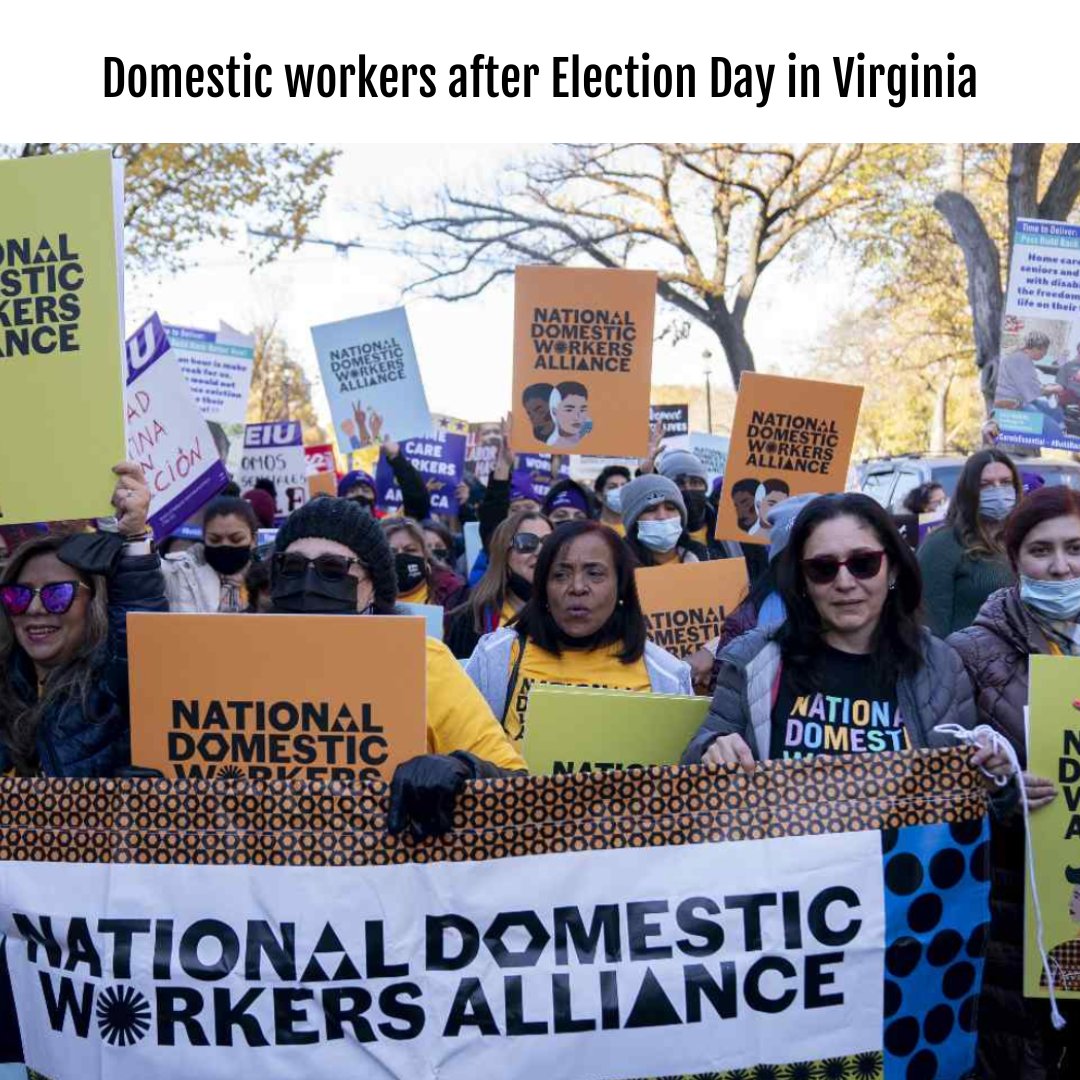 It's been two weeks since #ElectionDay in Virginia, and there are now more women of color in leadership to represent the 2.2 million domestic workers who depend on leaders to show up for them. #CareWins