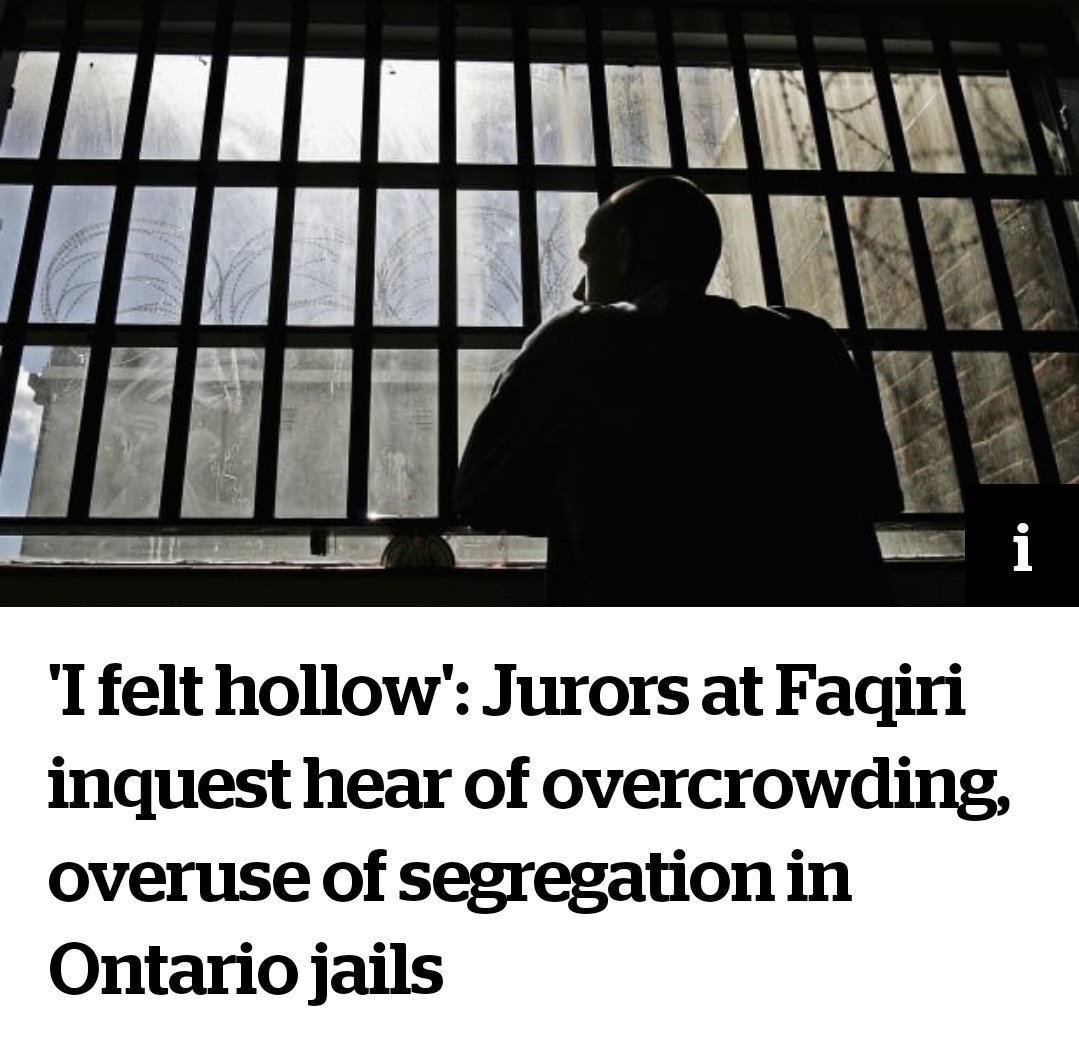 'If you don't come into jail with a mental health issue, depending on how you spend your time, you're definitely walking out with one.' Day 2 of our coverage into the inquest of Soleiman Faqiri: cbc.ca/news/canada/to…