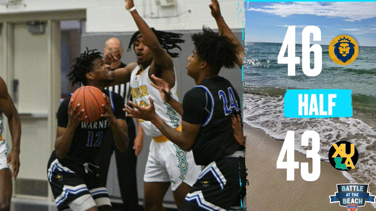 Both teams over 50% from the floor as the Royals have turned in 13 second chance points to take the lead into the locker room! 

TJ Jones with 12 for XULA, Logan West and Christian Nurse with 10 for Warner