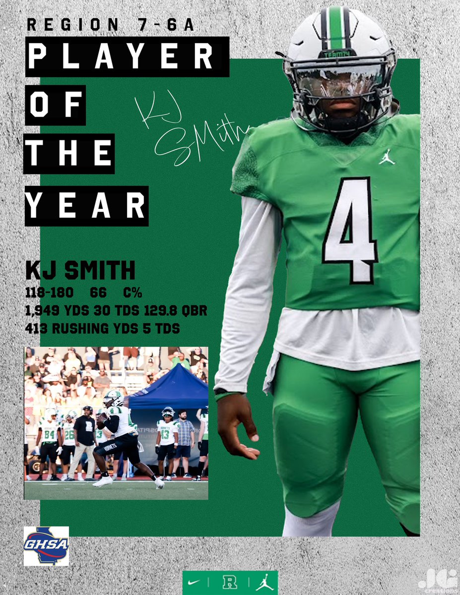 Roswell (@well_madell5) on Twitter photo Congratulations to K.J. Smith on being named the Player of the Year in Region 7-6A. <a href="/KJSm4th/">Kenneth Smith</a>
#WeR #TEAM74 #LL5💚 Congratulations to K.J. Smith on being named the Player of the Year in Region 7-6A. <a href="/KJSm4th/">Kenneth Smith</a>
#WeR #TEAM74 #LL5💚