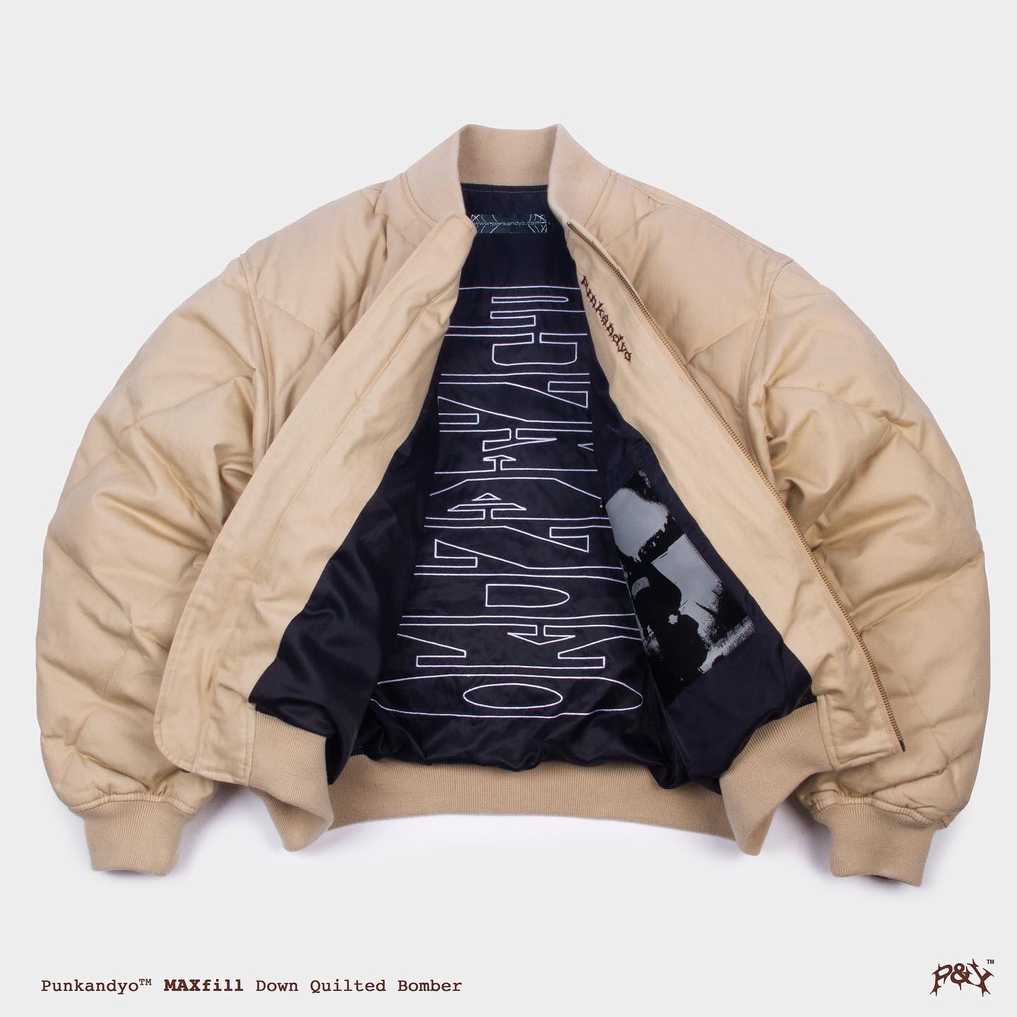 punkandyo maxfill down bomber jacket M