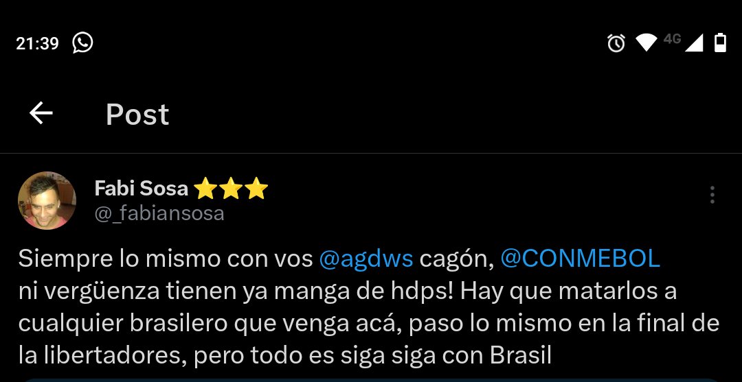 _fabiansosa's tweet photo. @agdws @CONMEBOL https://t.co/RlNkenQKrM