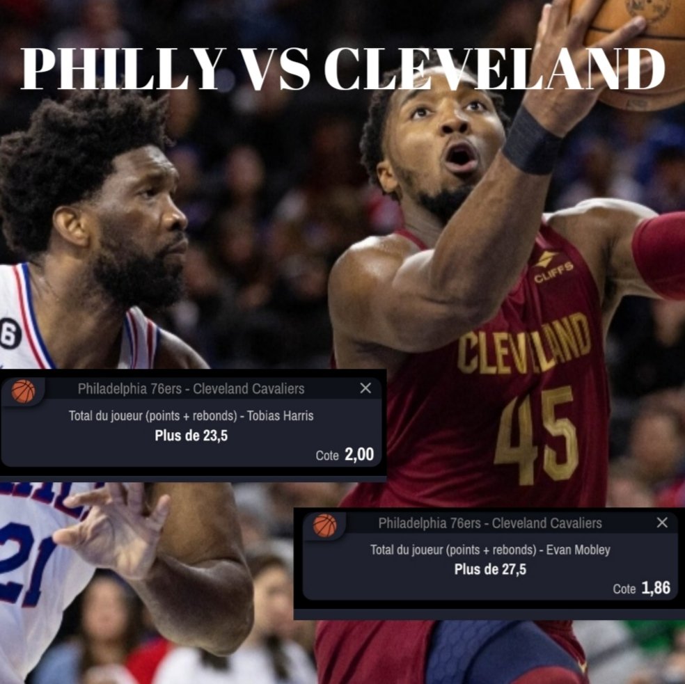 BACKSWINGPRONOS's tweet image. PRONOSTIC  🏀 NBA 
📍  1% &amp;amp; 1%

☀️ T.harris Over Point Rebond @2.00

☀️ Evan Mobley Over Point Rebond @1,86
 
#NBA