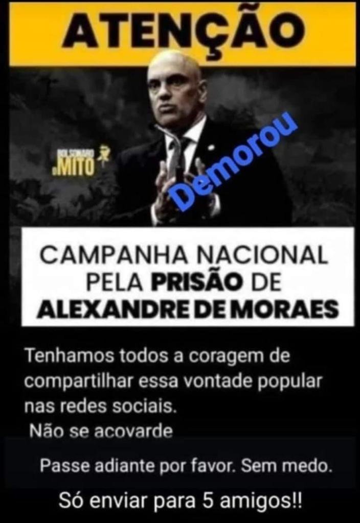 _Brasil_Livre_'s tweet photo. +
Compartilhem sem dó!!!

(Assassino Covardes Canalhas Revoltante Golpe exército demônio cenas lamentáveis temer André Mendonça Papuda haddad Só 4% covid maracanã lira forças armadas globolixo #AlexandreDeMoraesAssassino lula e Bolsonaro o Rio de Janeiro Milei Trump Absurdo) https://t.co/NYfjDPPrf1