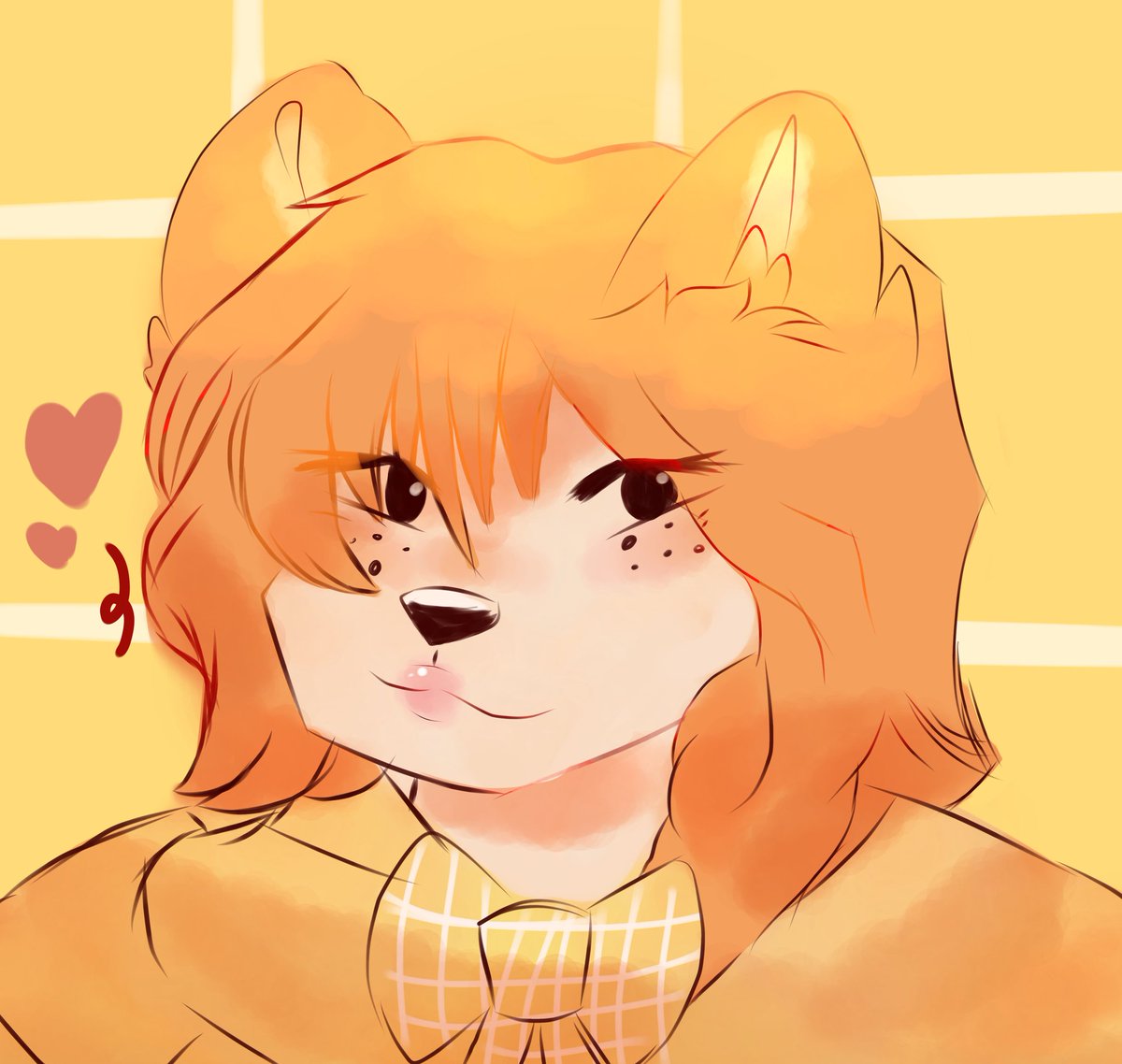 Oreodog_50's tweet photo. A drawing of my oc again 😋 #furryart https://t.co/kdOKZDujeF