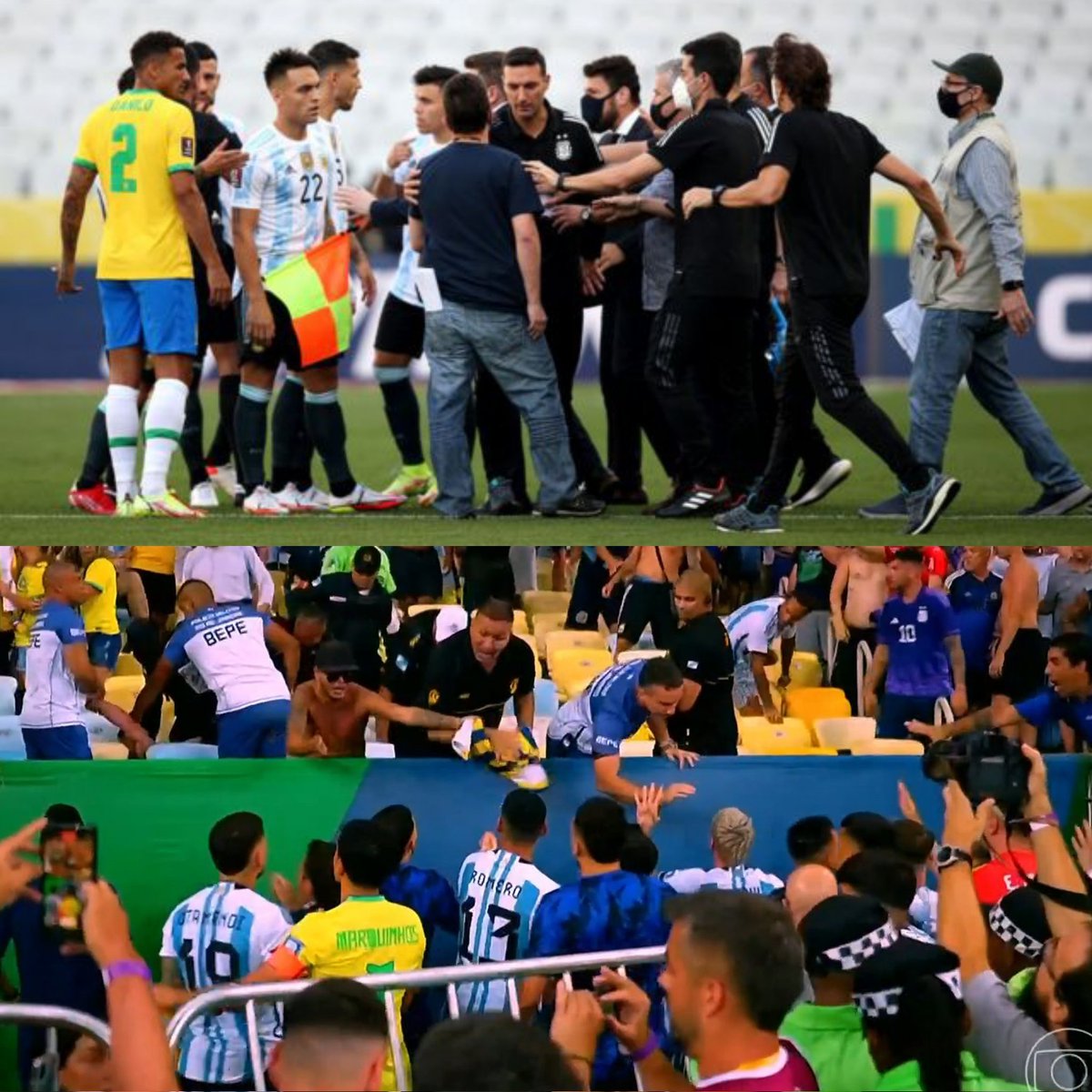 De mandar 2 veces a la policía a suspender el partido no se vuelve