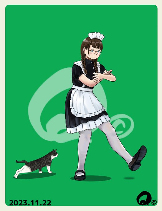 11/22㊌のモカちゃん
メイド服モカちゃんその⑥
謎のポーズも今回が最後で～す😅😅 