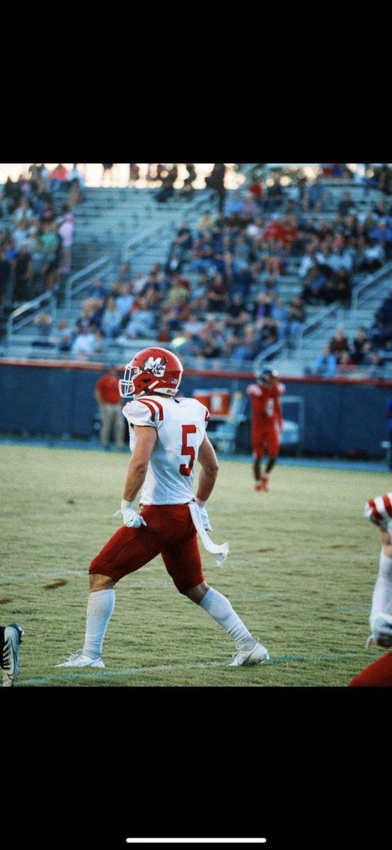 Junior Season Film- (12 games played)
hudl.com/v/2MbMth
115 tackles, 84 solo, 1 sack, 5 TFL’s, 3 PBU, 1 FR, 1 defensive TD, 1 blocked kick