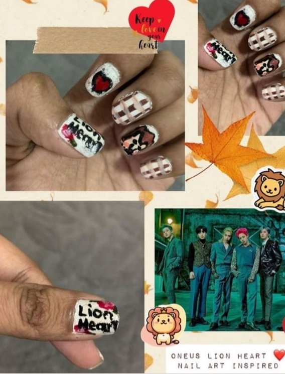 Butterfly_Artsy's tweet photo. Oneus Lion Heart Nail Art Inspired ❤️🦁
#oneus #oneusdevil #oneusnails #oneusnailart #oneusnaildesign #kpopnails #oneusxion #oneusravn #oneusseoho #oneusleedo #oneuskeonhee #oneushwanwoong #hwanwoong #xion #keonhee #leedo #seoho #ravn #tomoon #oneuslionheart #tomoonfanart https://t.co/pt0SqNvCbe