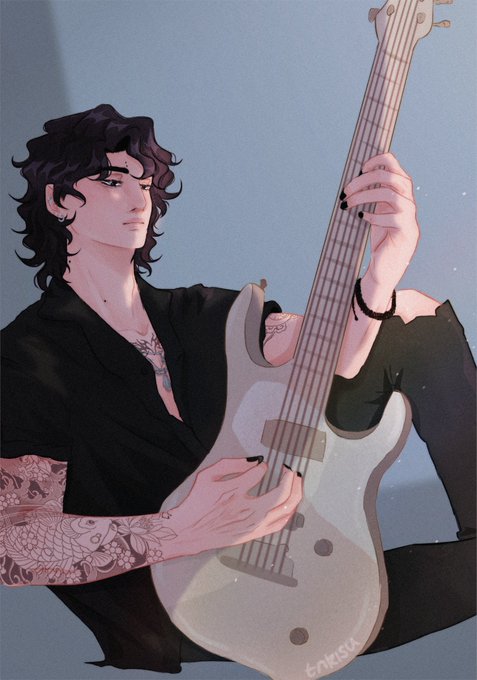 「black hair guitar」 illustration images(Latest)｜4pages