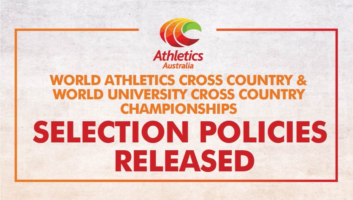 Athletics Australia has released its selection policies for the 2024 World Athletics Cross Country Championships and 2024 World University Cross Country Championships 🚨🚨 World Athletics👉bit.ly/WorldAthsXC World University👉bit.ly/WorldUniXC #ThisIsAthletics