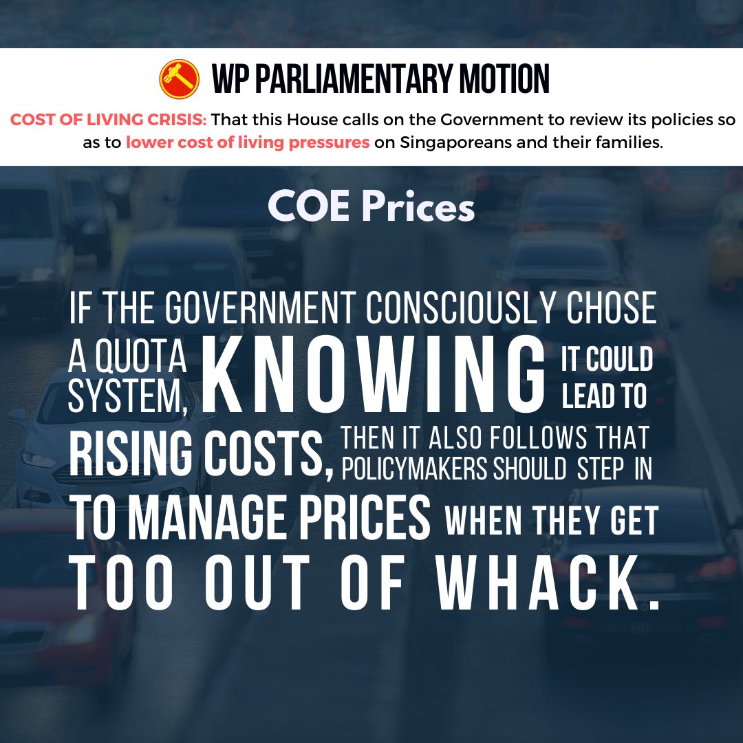 jamuslim's tweet photo. The quota system with COEs has been an urban transport success, helping keep Singaporeans roads relatively jam-free, compared to other major cities worldwide. But it has begun to slowly unravel, and decisive measures are need today to keep costs down. #makingyourvotecount (n/n) https://t.co/Iz4eshY0Qf