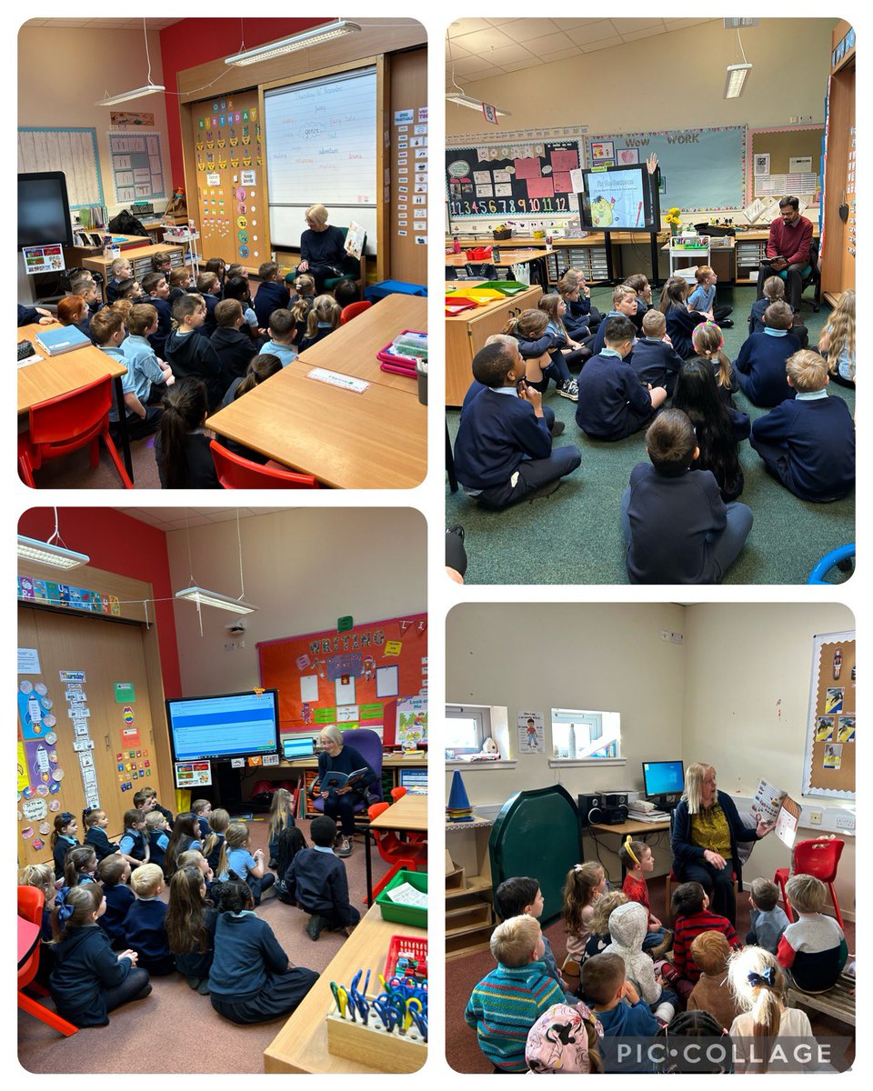 ChatelheraultPS's tweet photo. We have had lots of reading volunteers giving up their time to read during #BookWeekScotland. The Nursery, R1, R2, R3, R12 and R13 enjoyed stories from parents and grandparents, thank you!📚 📖 ⭐️
@SLCLiteracy #readingschools #readingrolemodels #RfP https://t.co/mq0Vjzl8Sc