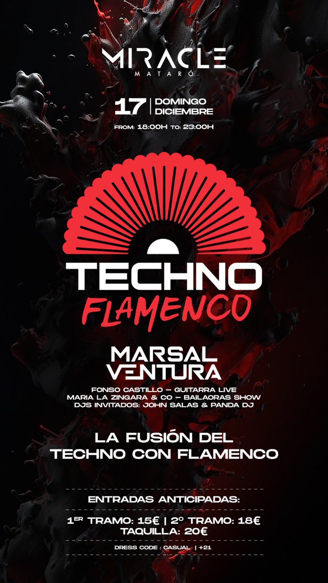 MarsalVentura's tweet photo. Esto es TECHNO Flamenco⚡️💃 https://t.co/5eCgZiFc7j