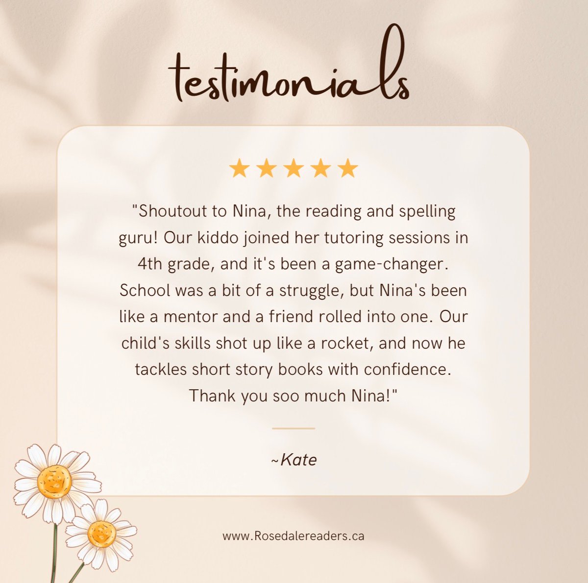 RosedaleReaders's tweet photo. ✨A few testimonials from happy families ✨It always puts a smile on my face to see our families satisfied, especially the children thriving👏✨ Visit our website at https://t.co/Z1xj27I1mV to learn more and become a part of our incredible community📚📝
#DyslexiaSupport #dyslexia https://t.co/wISxKjpsZG