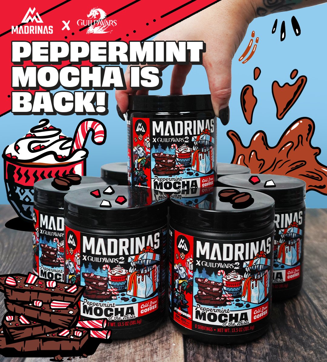 Peppermint Mocha is BACK!! Grab your holiday favorite before its gone! 🎄 madrinas.com/products/peppe…