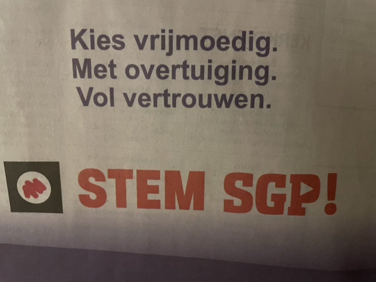 Kees van der Staaij (@keesvdstaaij) on Twitter photo 