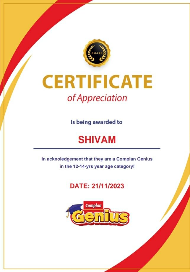 ShivamK11077748's tweet image. #LevelUpWithComplan #complan #genius hope for winning hope for the best grow up with complan,  love the tag line mummy ko bolo complan pilaye