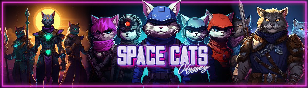 SpaceCats_NFTs's tweet photo. 🌌 Embark on a cosmic Odyssey with Space Cats! 

Our unique NFT collection from the Meow-T Star System features 7,777 Space Cats with 1,111 in Series 1 being from the Planet nearth. 

🐱✨ Join us in supporting wildlife conservation while diving into a universe of interstellar adventures. 

🚀 Mark your calendars - our Series 1 (Genesis) mints on 12/08!

 #NFTdrop #DigitalArt #ETH 🌟
