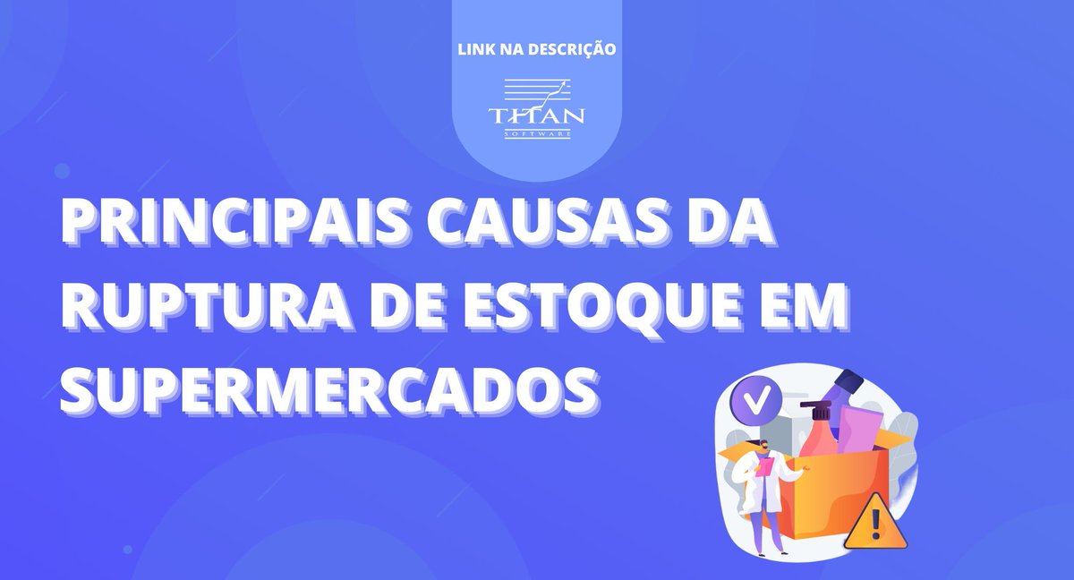 titansoftware's tweet photo. Você sabe o que é a ruptura de estoque em supermercados? Normalmente o consumidor percebe esse problema quando não encontra produto que deseja na prateleira do supermercado. 

Descubra como evitar este problema no link da bio 👇 

#sistemaerp
#titansoftware https://t.co/O7JvmhRrze