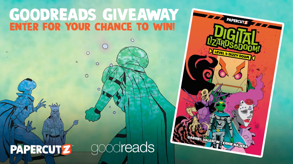 PapercutzGN's tweet photo. INCOMING TRANSMISSION FROM PINEAPPLE PETE: Enter this Goodreads Giveaway if you dare! 🍍 🦎 🍍
In honor @dlodworld setting sail on 12/5, enter for your chance to win the musical sci-fi adventure! More info here: https://t.co/vt1tkbxCSo
#Goodreads #Giveaway #DigitalLizardsofDoom https://t.co/nDjSxI8KIK