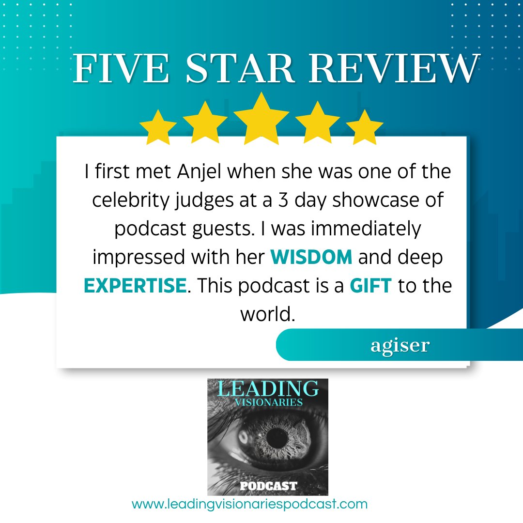 We're thrilled to hear that our podcast has been entertaining, informative, and empowering for you. Keep dreaming big and taking inspired action! leadingvisionariespodcast.com
 
#LeadingVisionariesPodcast #EmpoweringMessages #PodcastFeedback #GratefulForFeedback