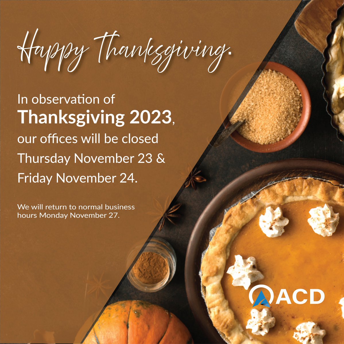 ACDCAero1's tweet image. We hope you all have a great Thanksgiving!
#thankful #aviationengineering