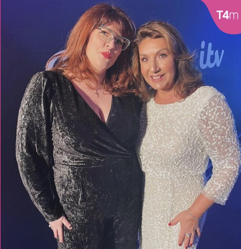 talent4media's tweet photo. It’s doesn’t get any more fabulous than this! 🤩

Our @jenlion &amp; @TheJaneMcDonald at ITV Palooza 2023! ✨

#JennyRyan #JaneMcDonald #ITV https://t.co/JAm7fSjWvn