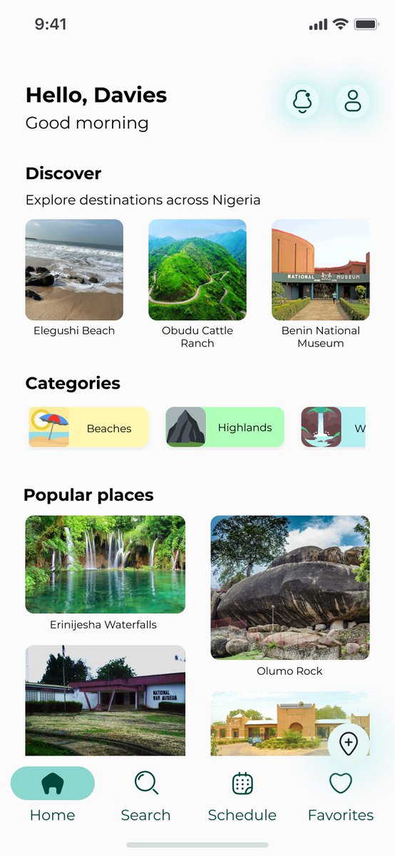 biladave_'s tweet photo. Here's Tourify a case study on the Tourism sector in Nigeria, with the aim of providing a vast number of vacation destination for the populace.
I've been working on it for months and consistency has really been a problem, finally wrapping it up and here's a sneak peek📸 https://t.co/3ZTf2N2OI6