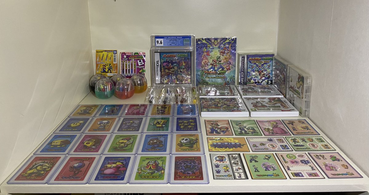 Brammyson's tweet photo. My entire Mario &amp; Luigi collection. I am a proud father https://t.co/VUihrE5Klm
