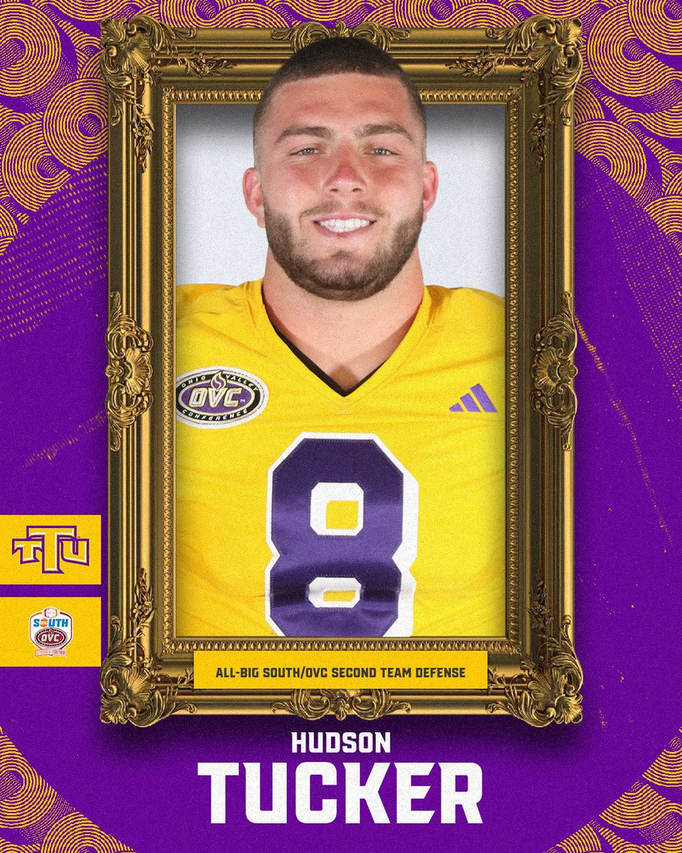 TNTechFootball's tweet photo. Congratulations to Jacquez McGowan, Aaron Swafford and Hudson Tucker to their selections to the All-Big South/OVC second-team defensive team! #WingsUp https://t.co/4ItvCqjgK6