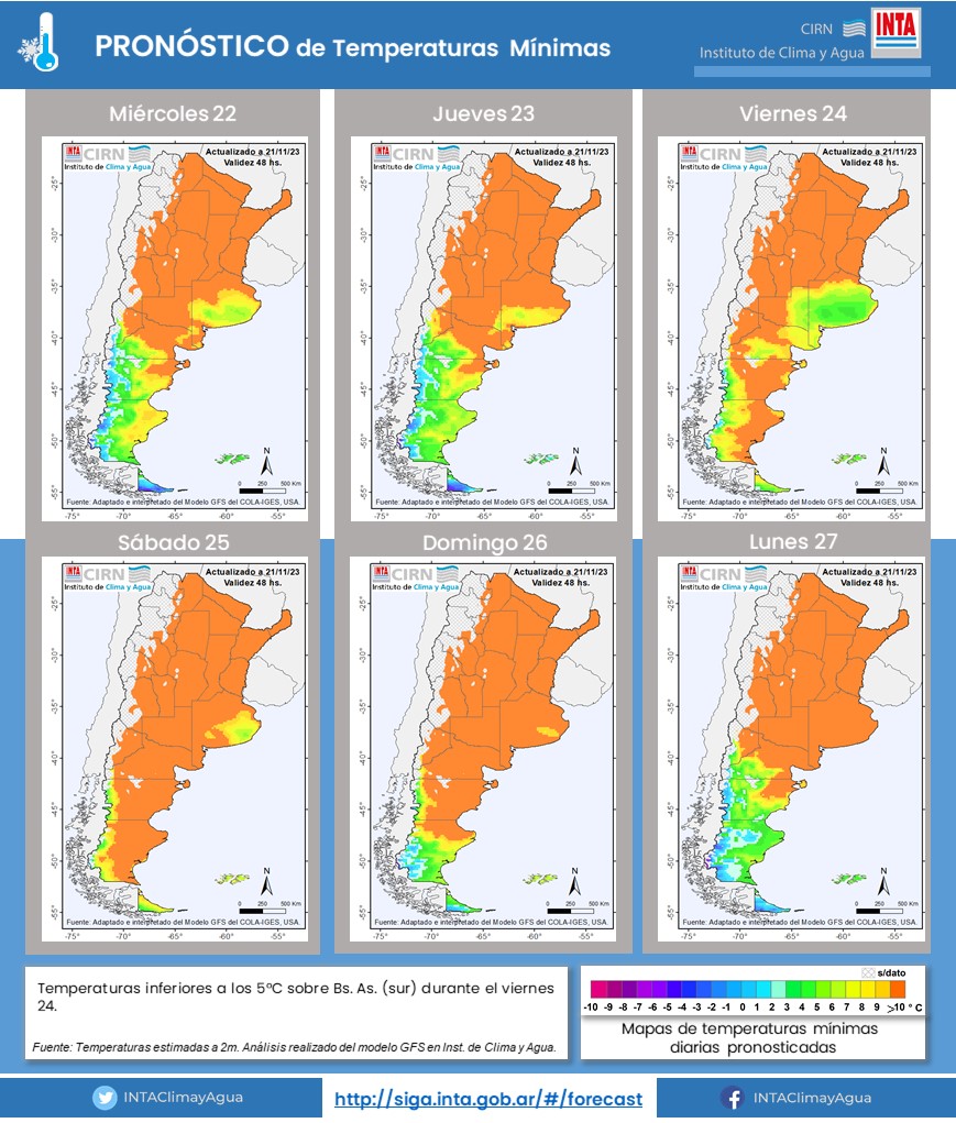 INTARNaturales's tweet photo. Información generada por el Instituto de Clima y Agua 21/11/23 https://t.co/eEJHtaUSjY