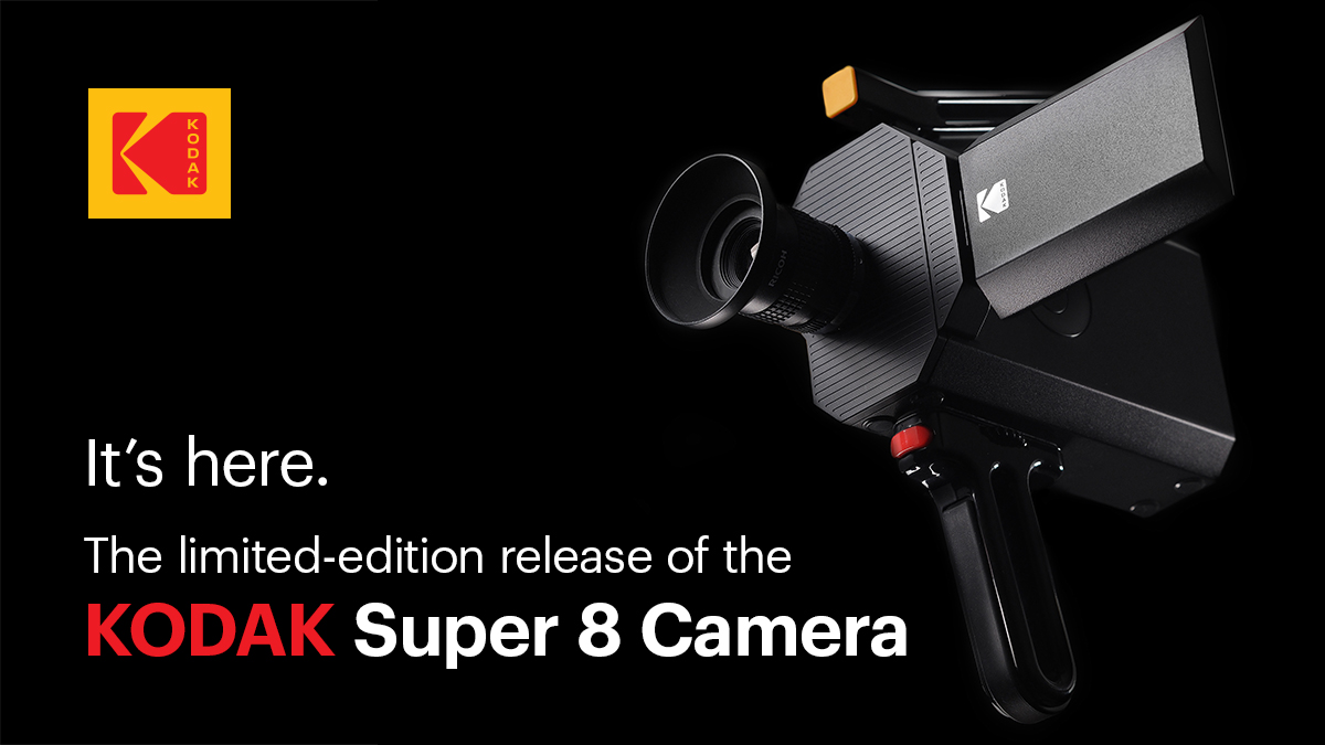We’re excited to announce the limited-edition release of the KODAK Super 8 Camera.

Learn more at kodak.com/go/super8camera